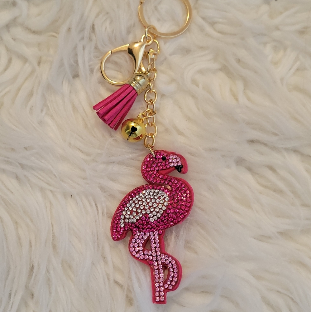 Puffy Rhinestone Keychains - Picture 4 of 4